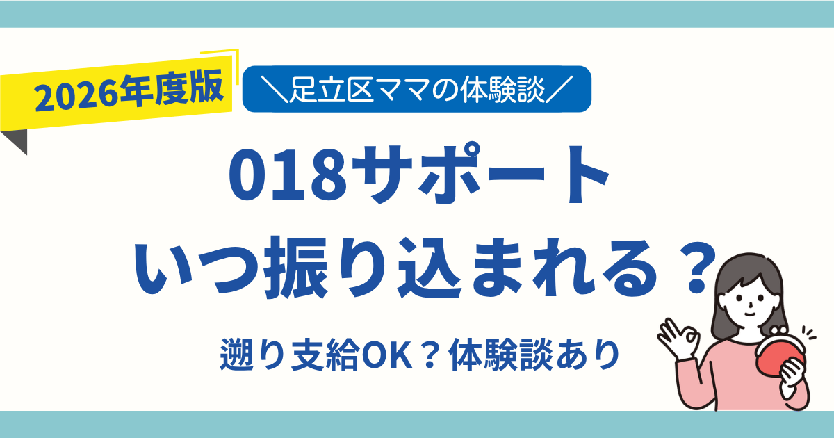 018サポート 振込日 いつ振り込まれる 遡り支給 足立区 体験談