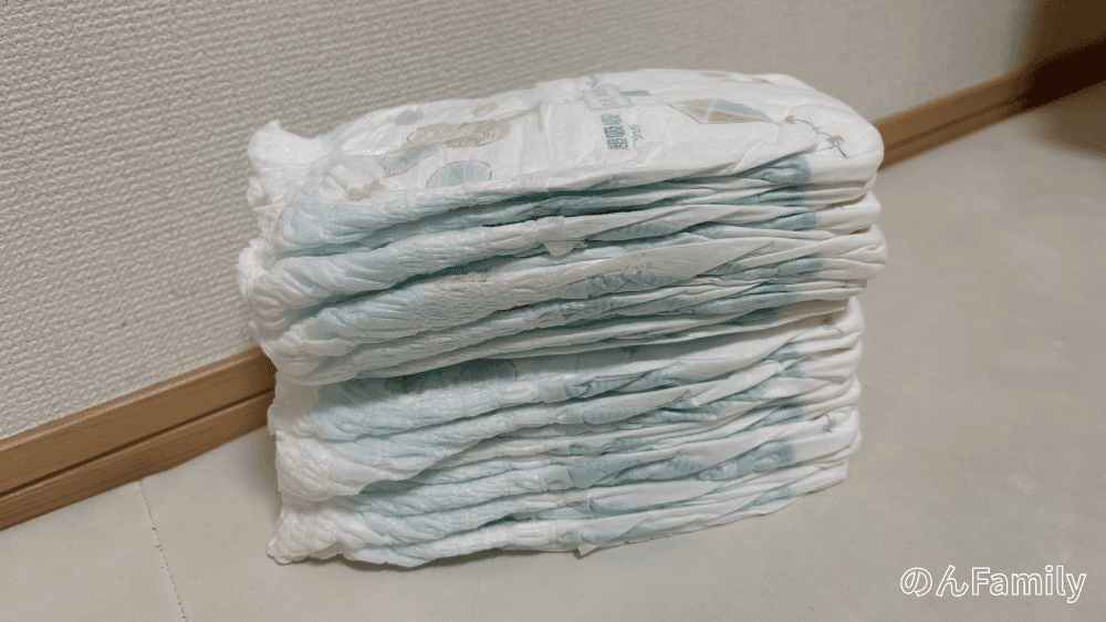 1歳児 下痢で大量に消費したおむつの様子（旅行中の体験談）